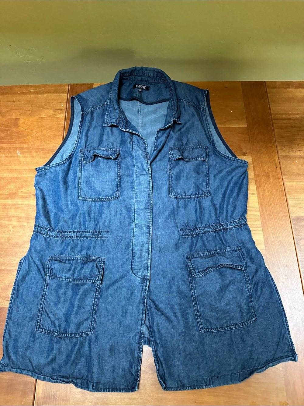 Buffalo David Bitton Women's Sleeveless Denim Vest - Blue